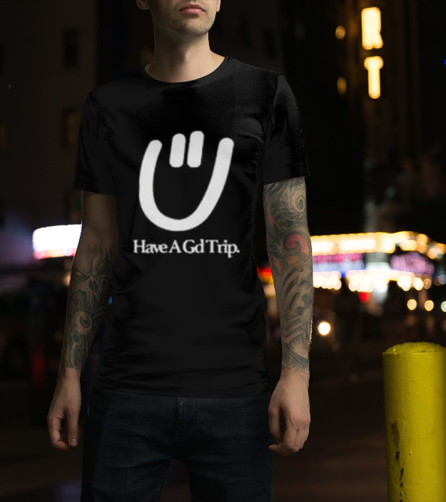 Have A Gd Trip Lemons Washed Smiley Face T-Shirt