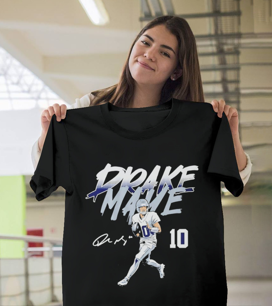 Drake Maye 10 New England Patriots Football 2026 T-Shirt