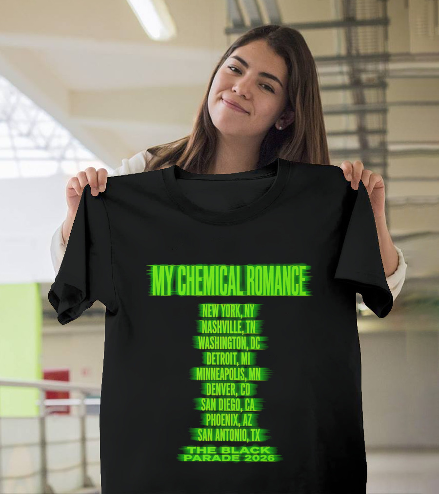 My Chemical Romance The Black Parade 2026 Nashville TN Tour Dates T-Shirt