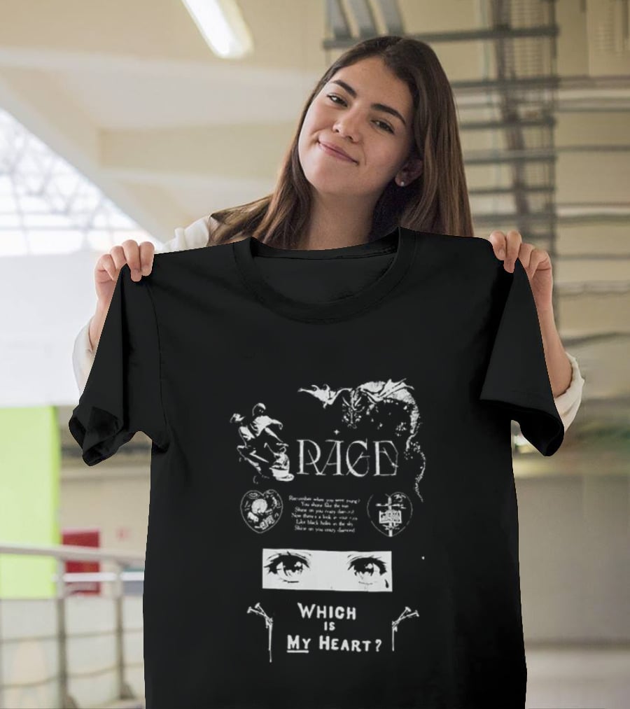 Rage Broken Hearts Wicked Is My Heart T-Shirt