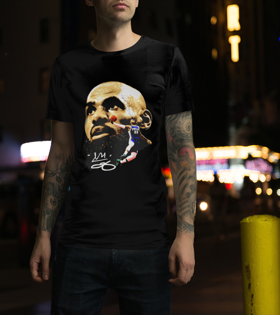 LeBron James Philadelphia 23 Dunk GOAT Signature T-Shirt