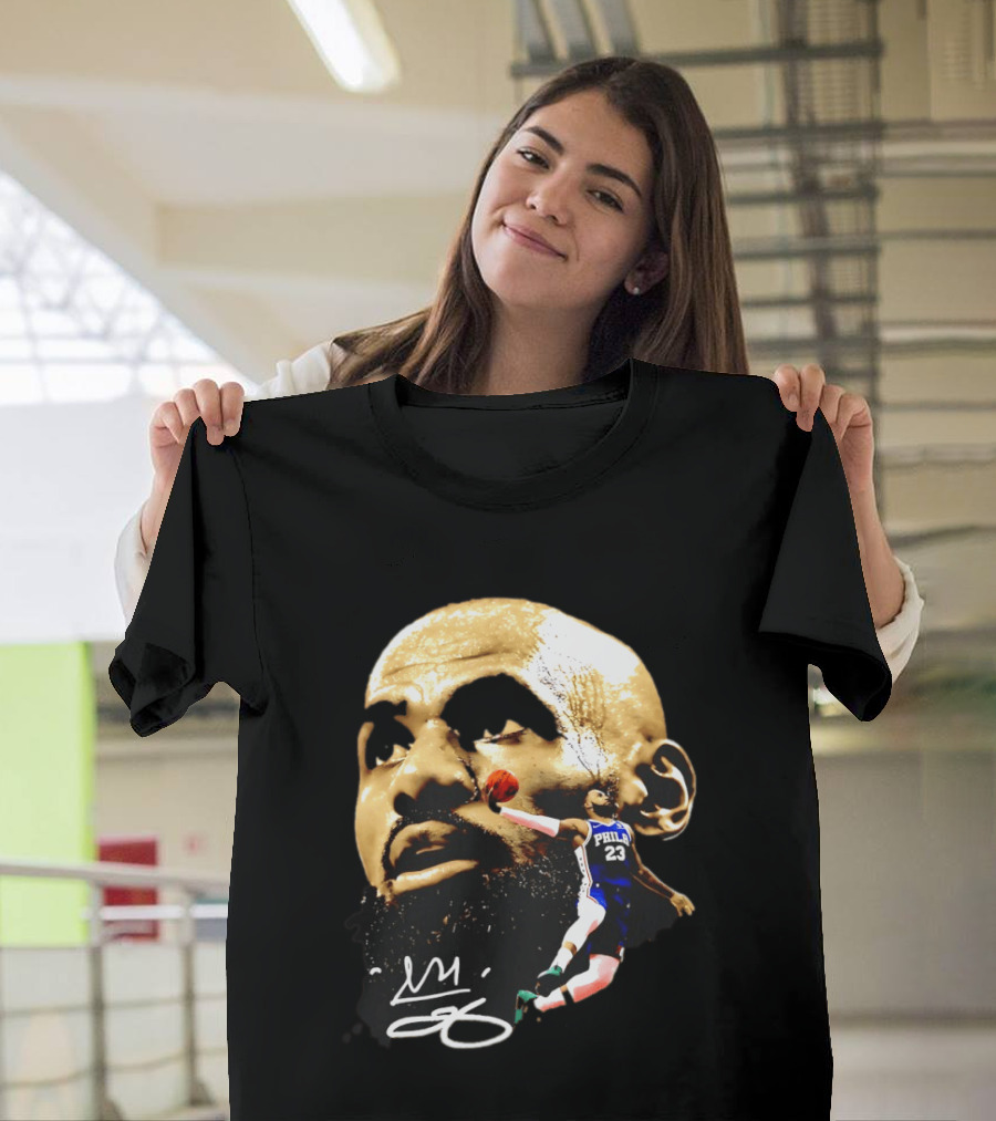 LeBron James Philadelphia 23 Dunk GOAT Signature T-Shirt