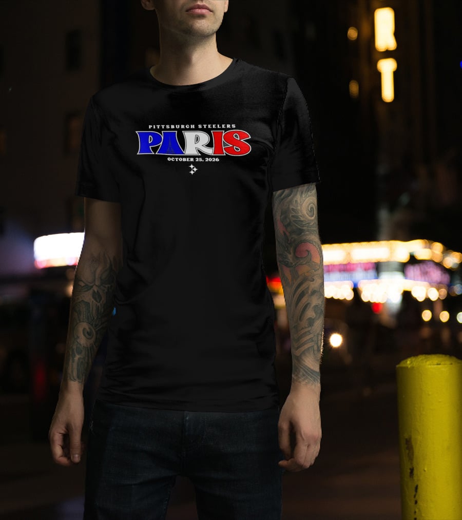 Pittsburgh Steelers Paris October 25 2026 T-Shirt