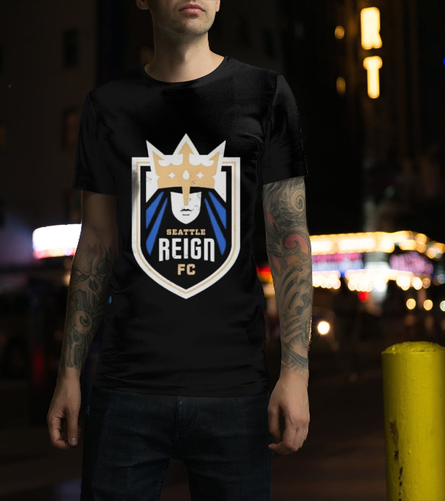 Seattle Reign FC Distressed Crown Crest T-Shirt
