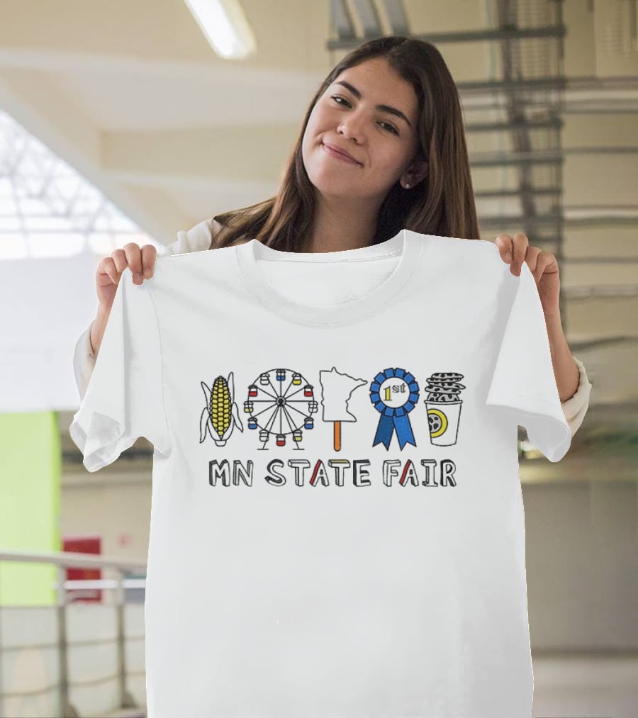 MN State Fair Corn Ferris Wheel Minnesota Ribbon Coffee 1st T-Shirt
