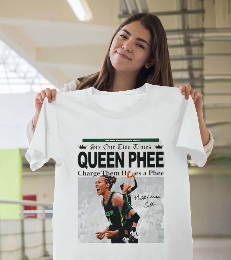 Six One Two Times Queen Phee Charge Them Hoops Napheesa Collier Lynx T-Shirt