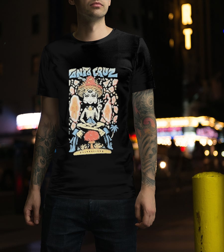 Boardertown Santa Cruz Winkowski Spaced Out Trippy 70s T-Shirt