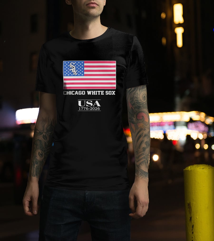 Chicago White Sox USA 1776 2026 Stars And Stripes American Flag T-Shirt