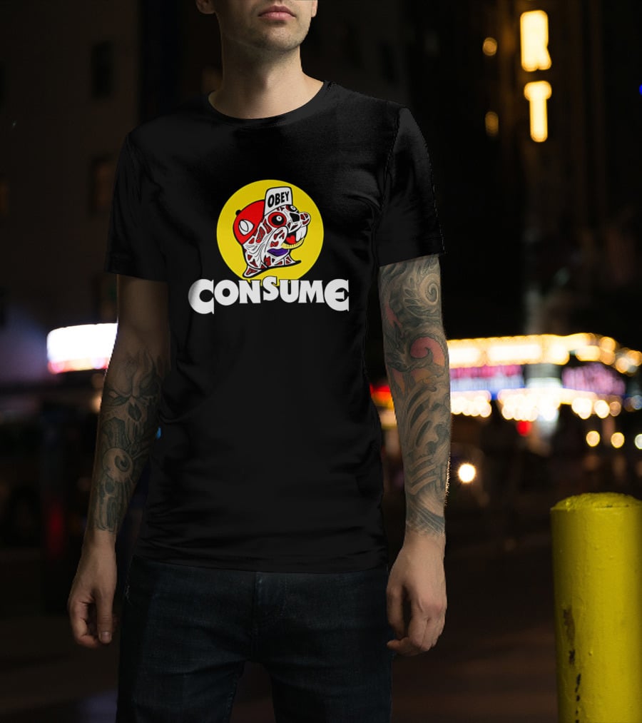 Obey Consume Beaver Streetwear Hip Hop T-Shirt