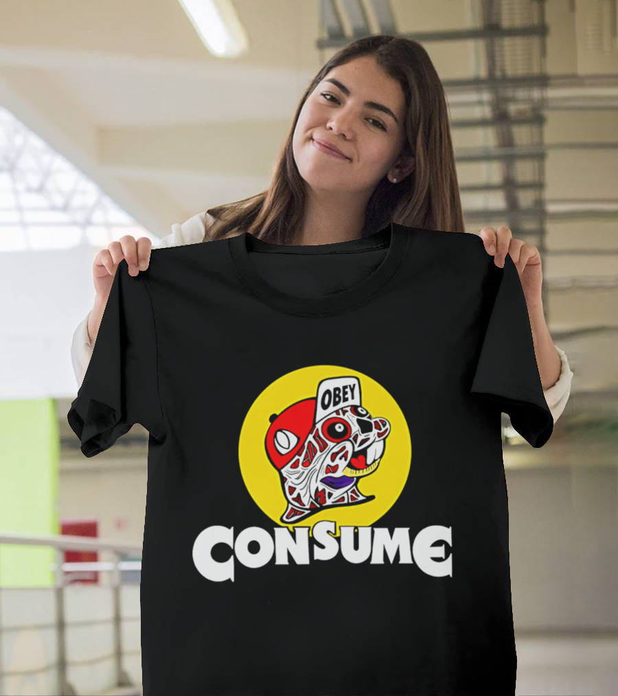 Obey Consume Beaver Streetwear Hip Hop T-Shirt