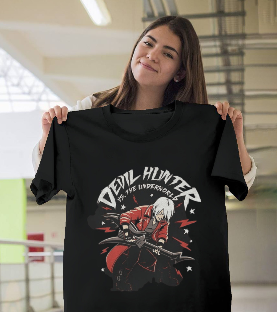 Devil Hunter Vs The Underworld Music Guitar Scott Pilgrim Vs The World T-Shirt
