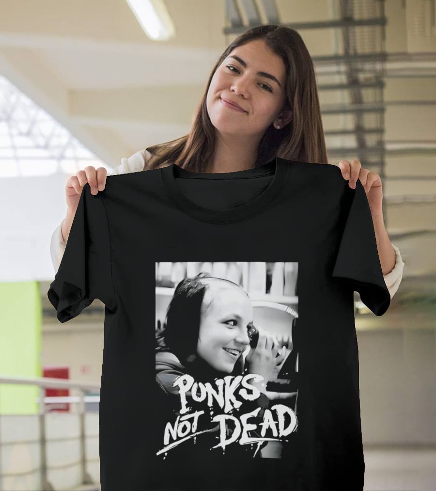 Punks Not Dead Britney Spears Iconic Shaved Look T-Shirt