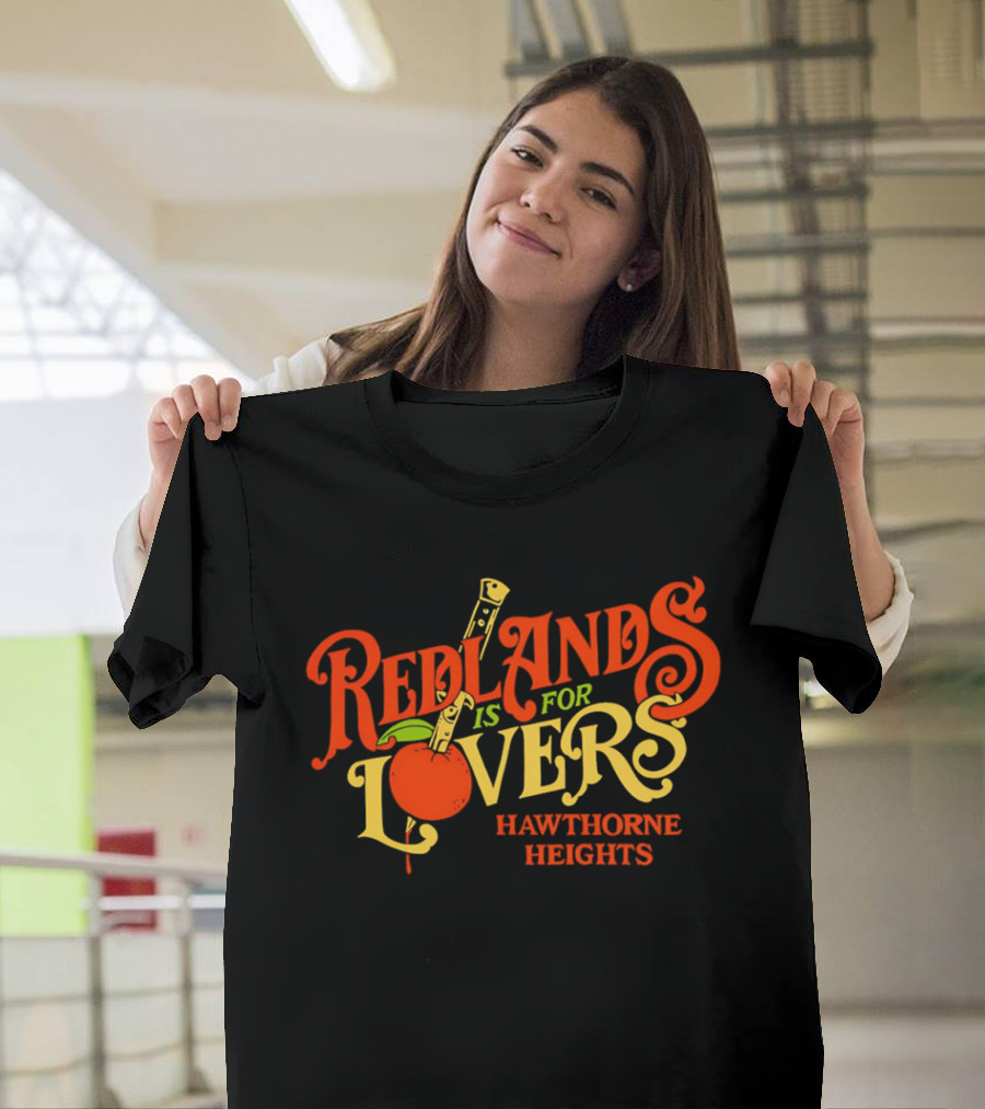 Redlands Is For Lovers Hawthorne Heights Orange Knife T-Shirt