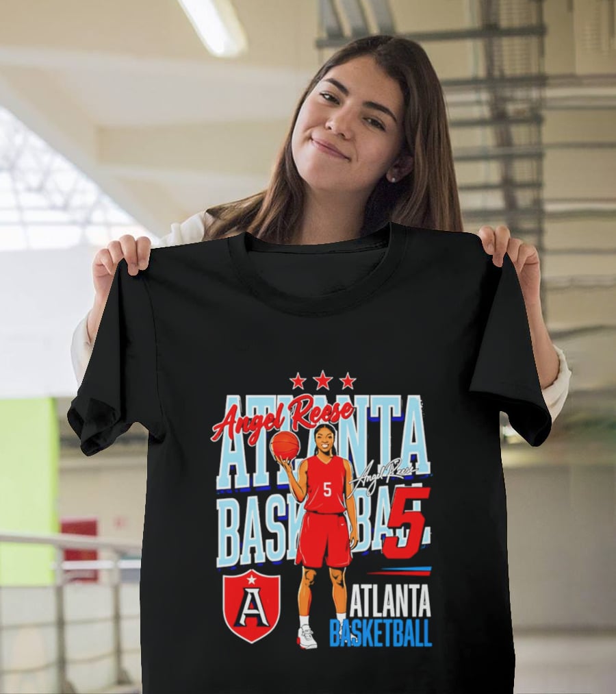 Angel Reese Atlanta Basketball Number 5 T-Shirt