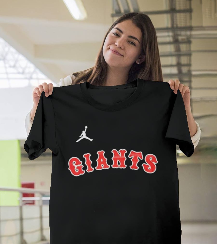 San Francisco Giants MLB Jumpman Arched Red Lettering T-Shirt