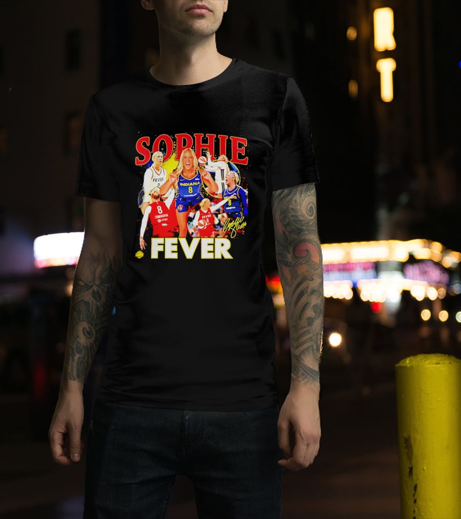 Sophie Cunningham Indiana Fever 8 Basketball Star T-Shirt