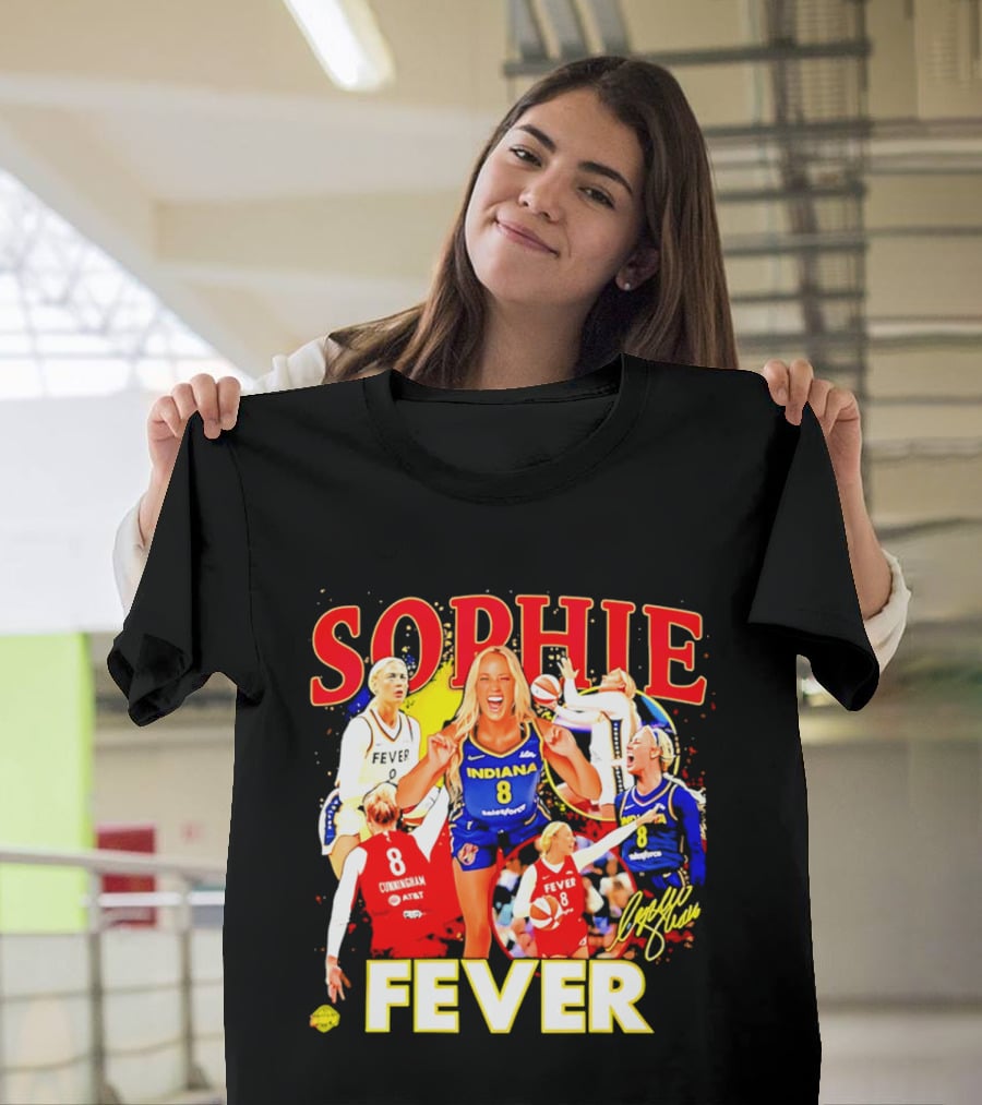 Sophie Cunningham Indiana Fever 8 Basketball Star T-Shirt