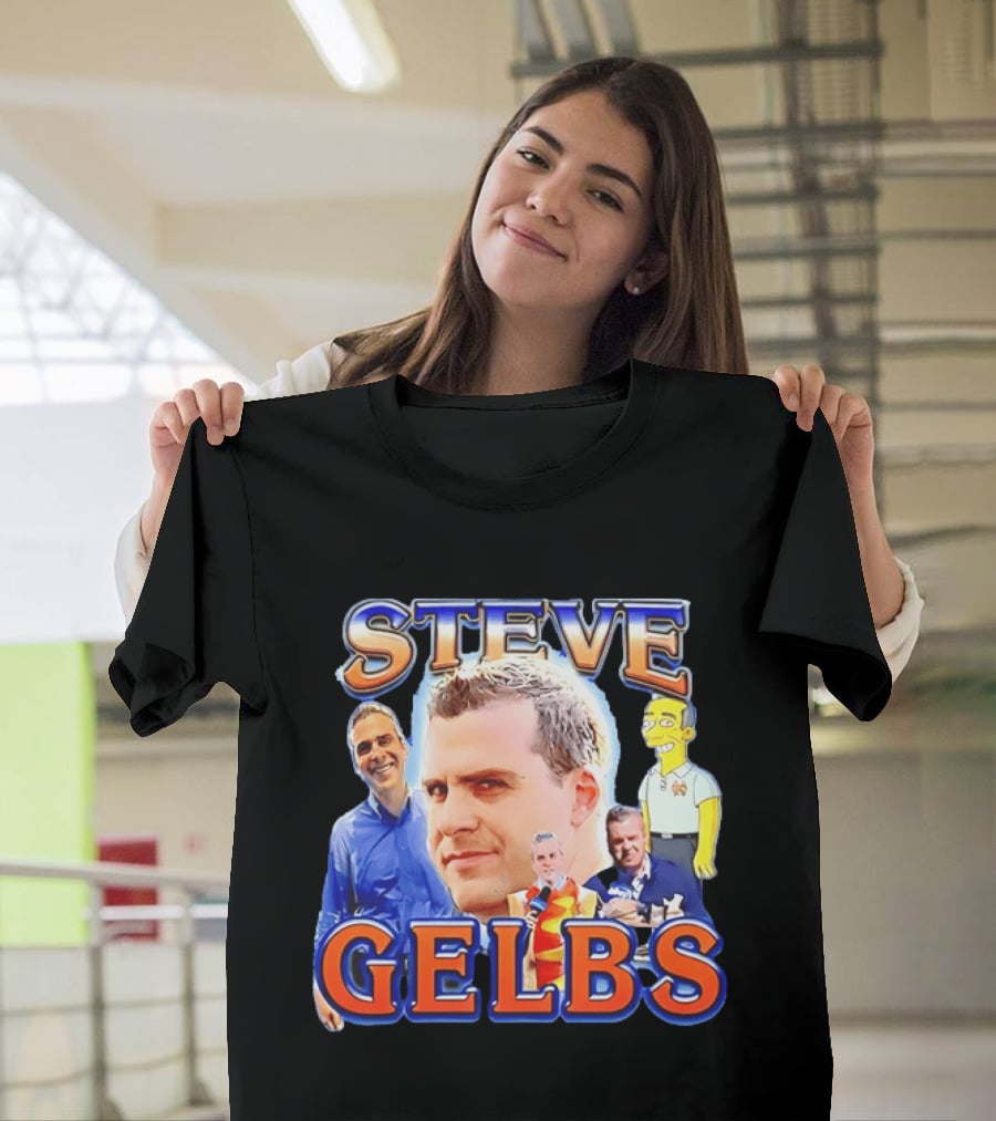 Steve Gelbs Bootleg Photo Collage Simpsonized Cartoon Hot Dog Suit T-Shirt