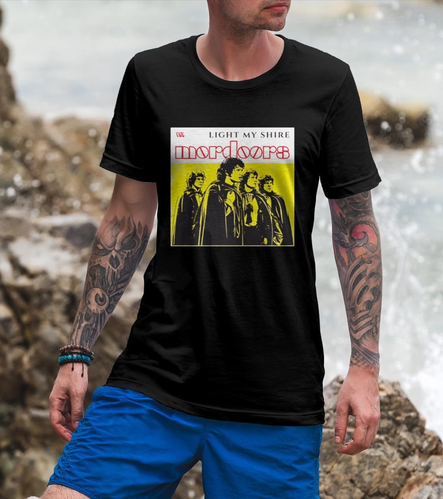 The Light My Shire Mordoors Four Hobbits Cloaks Yellow T-Shirt
