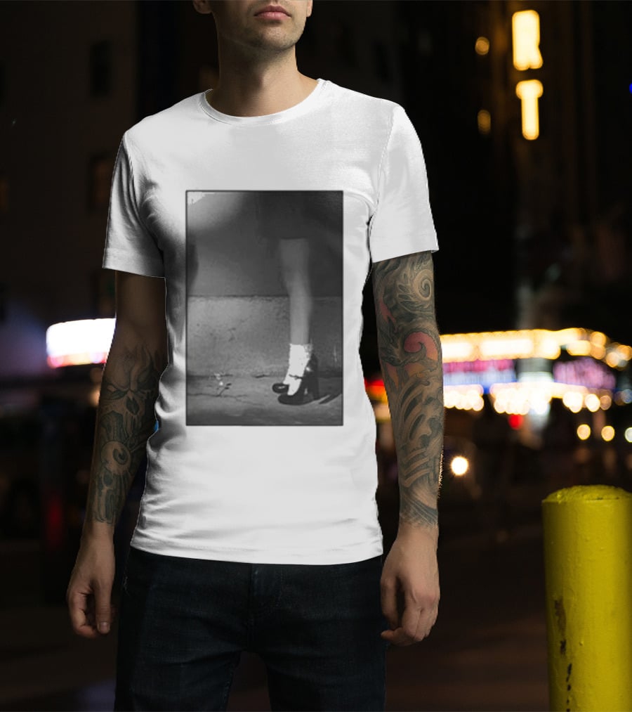 Ariana Grande Petal In The Pavement Vintage Aesthetic Monochrome T-Shirt