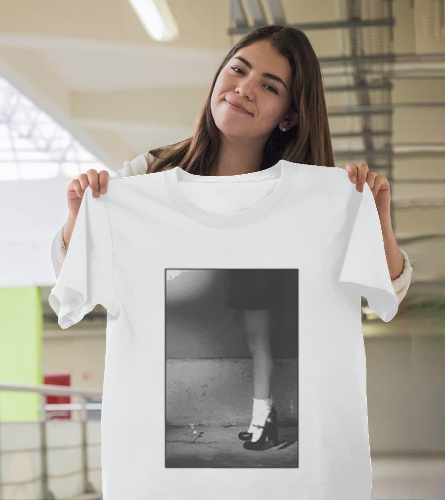 Ariana Grande Petal In The Pavement Vintage Aesthetic Monochrome T-Shirt