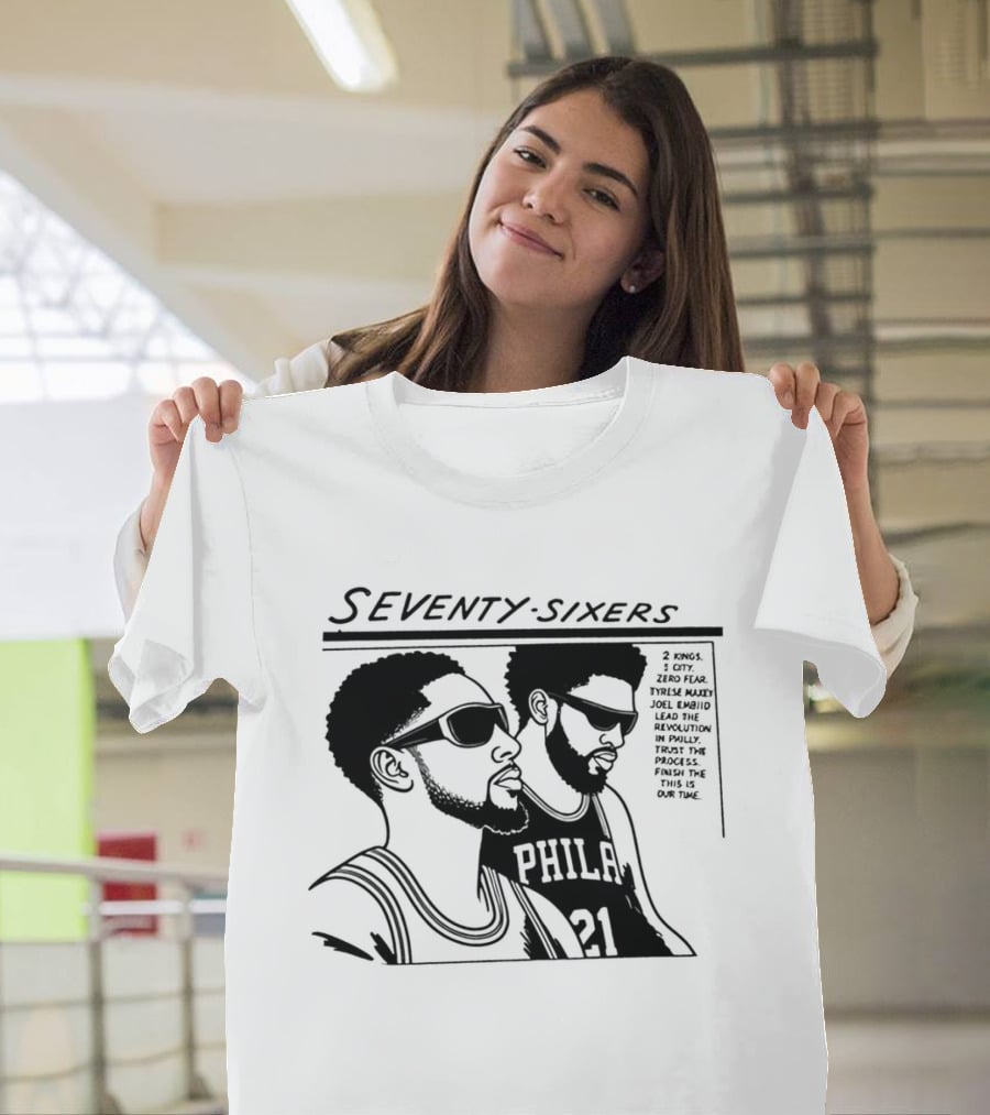 Seventy Sixers Embiid Maxey Philly 21 T-Shirt