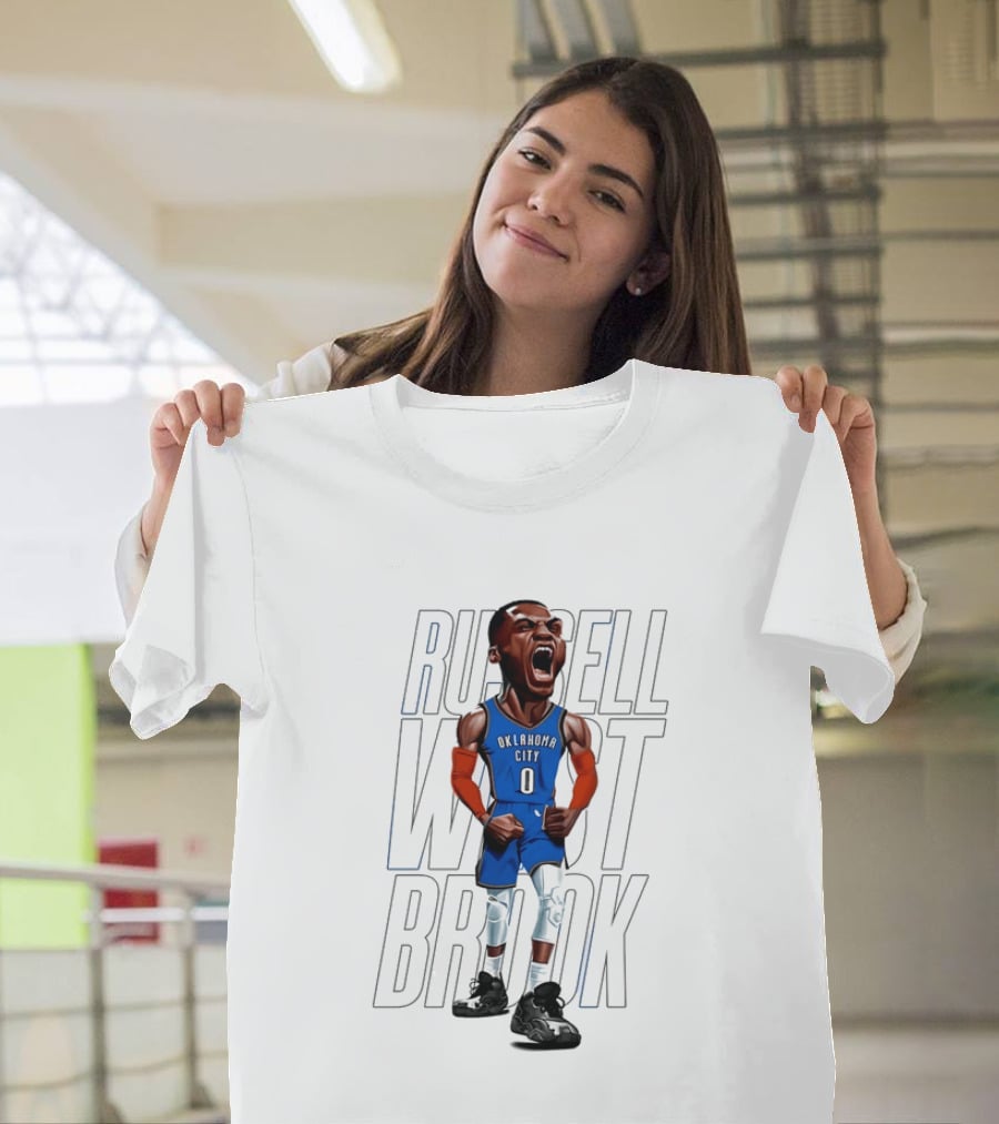 Russell Westbrook Oklahoma City Thunder 0 Basketball Scream T-Shirt