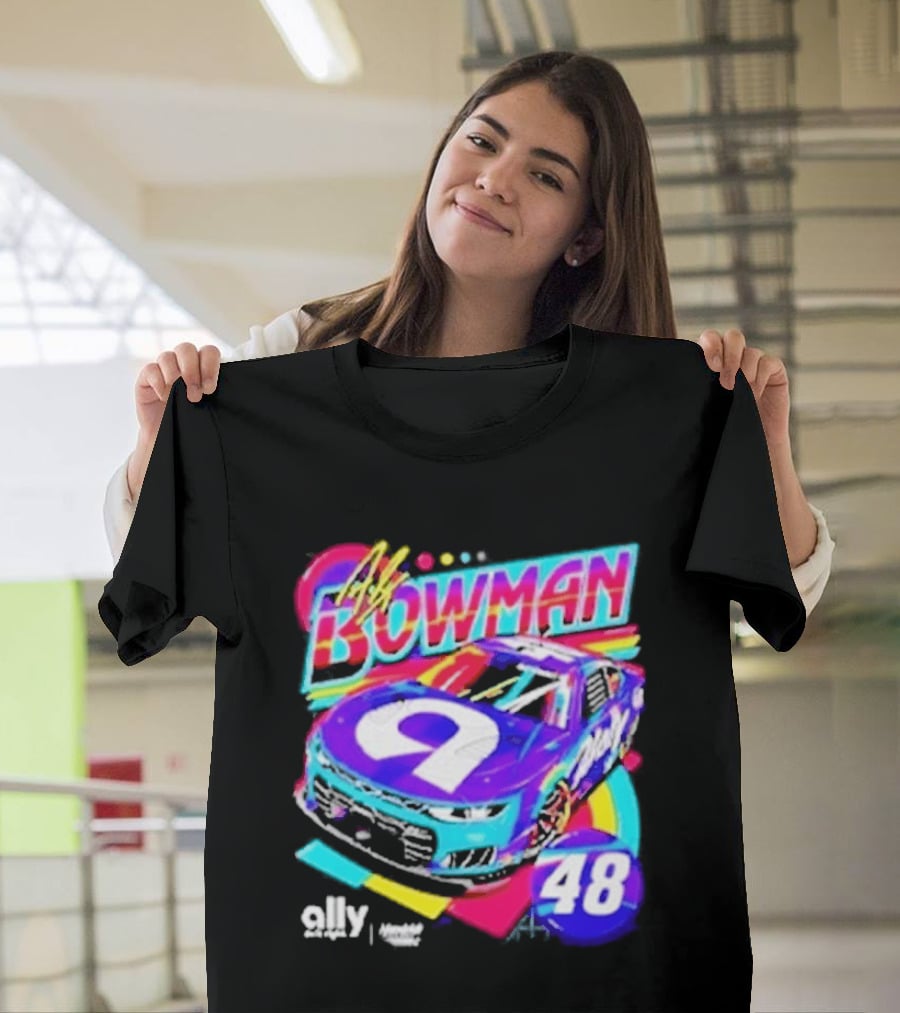 Alex Bowman 48 Ally Hendrick Motorsports Racing Car T-Shirt