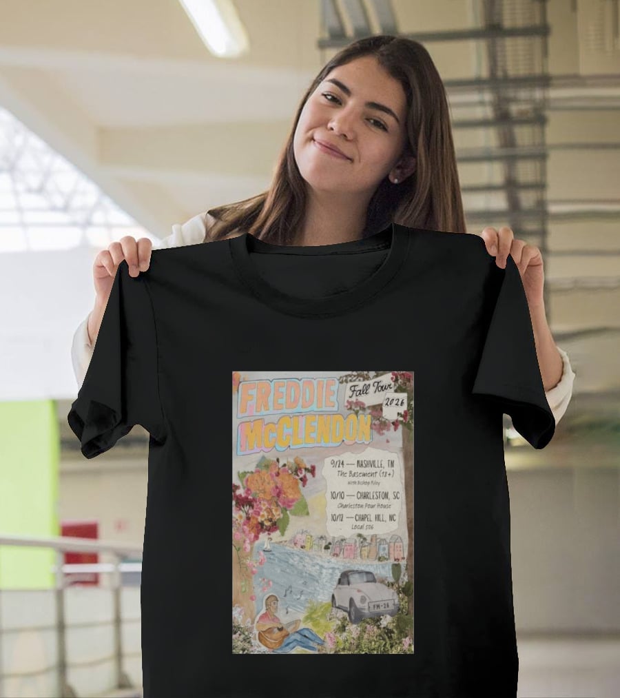 Freddie McClendon Fall Tour 2026 Nashville The Basement Concert T-Shirt