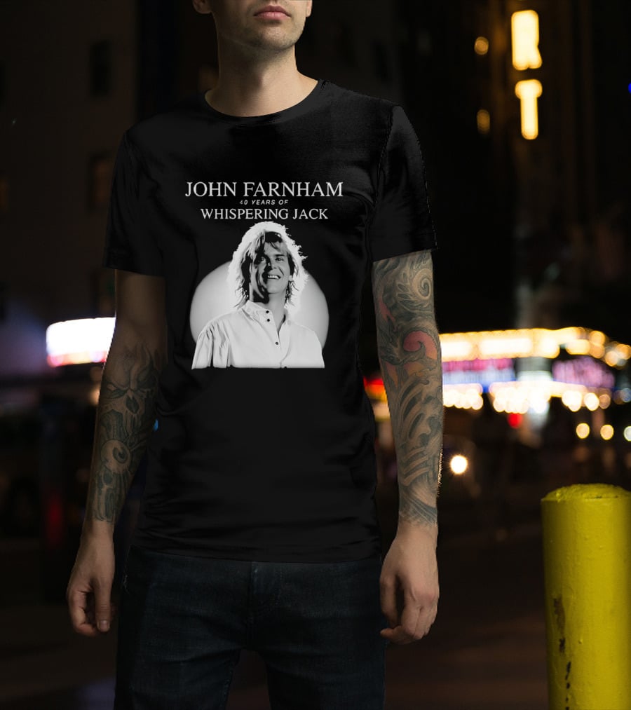 40 Years Of John Farnham Whispering Jack T-Shirt