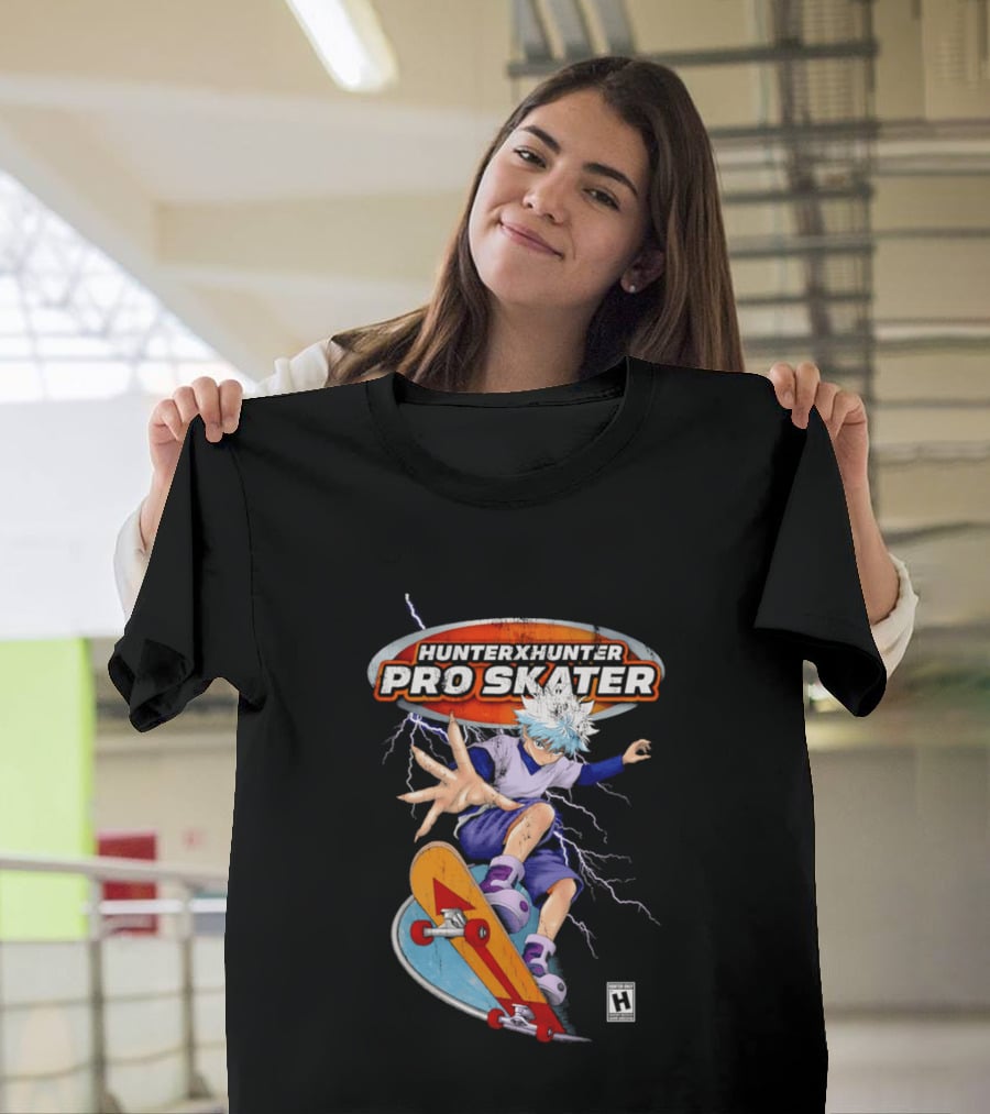 Hunter X Hunter Pro Skater Killua Zoldyck Lightning Skateboard T-Shirt