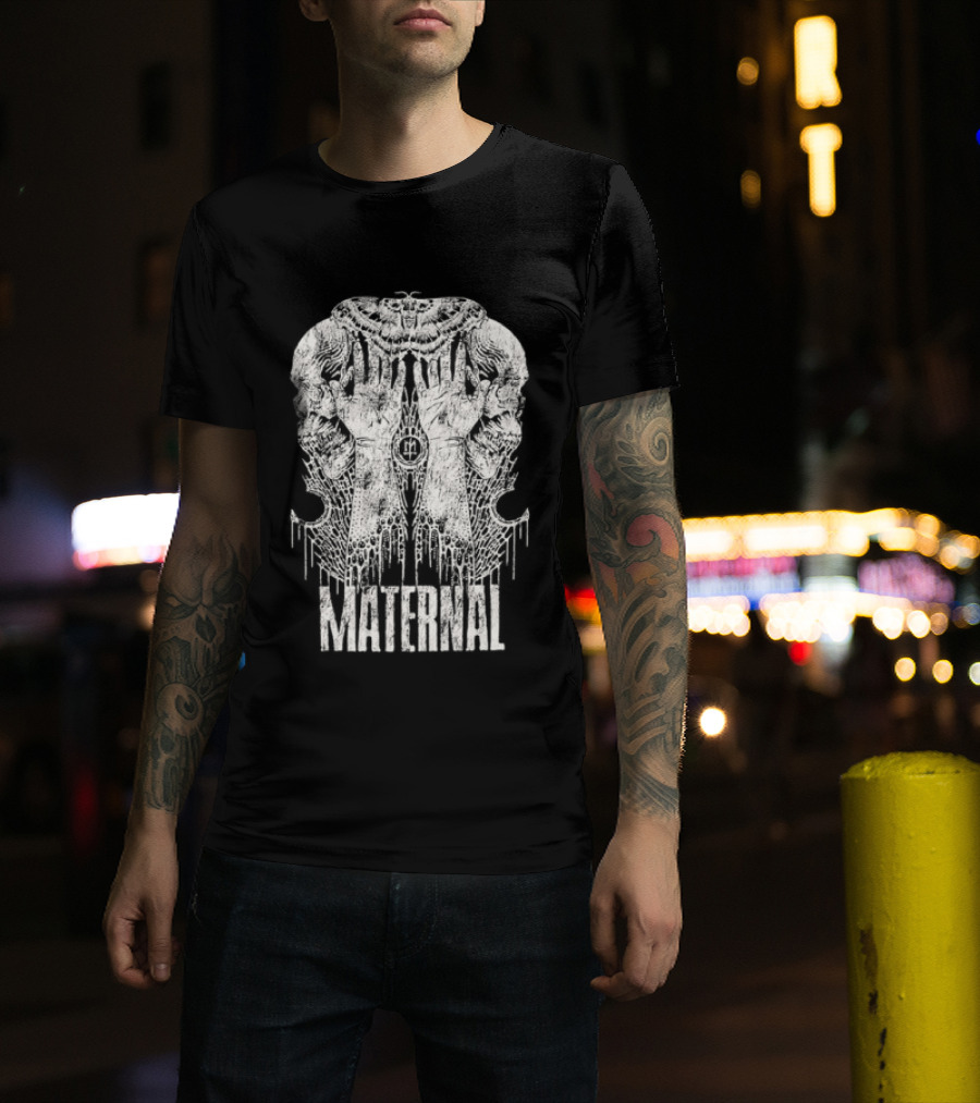 Maternal Disaster Reflecto Skull T-Shirt