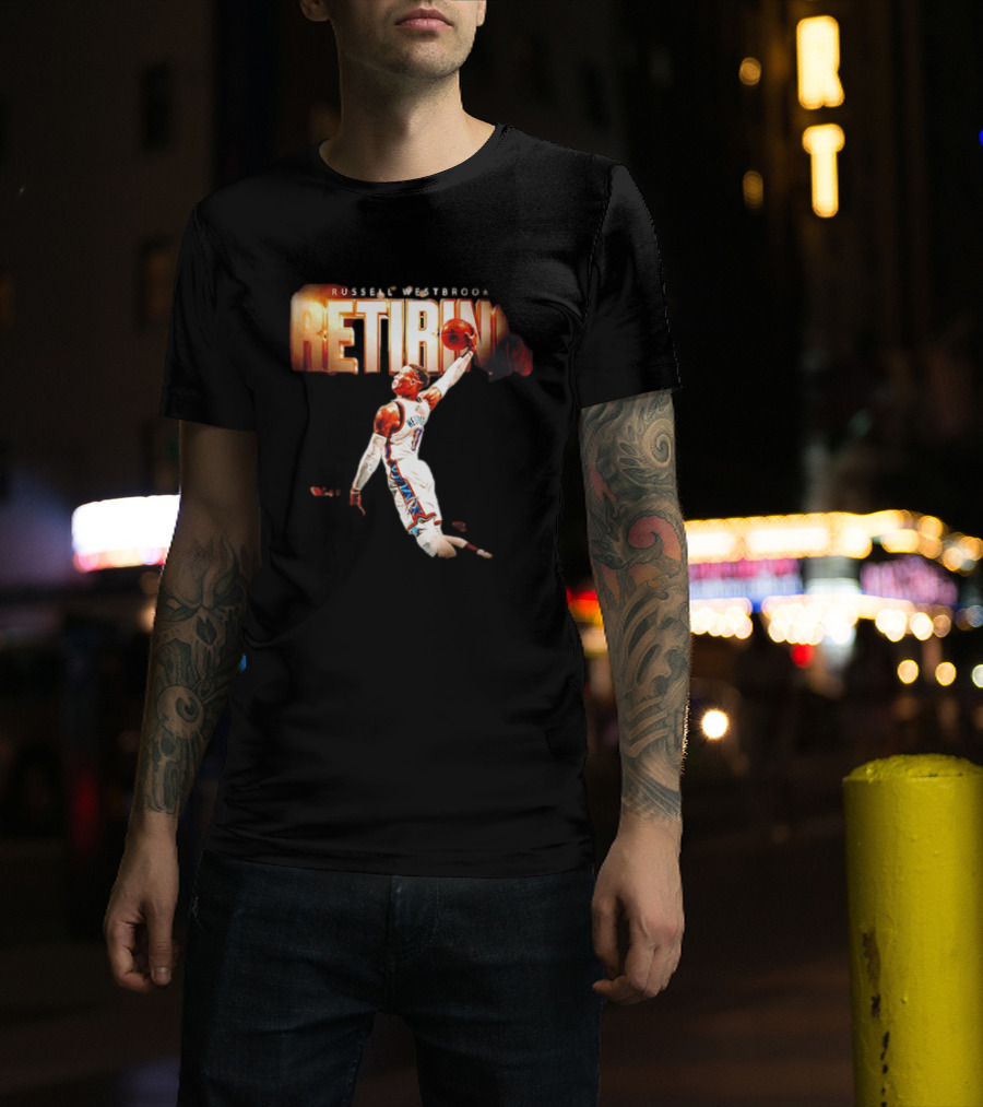 Russell Westbrook Retiring OKC Thunder Legend Dunk T-Shirt