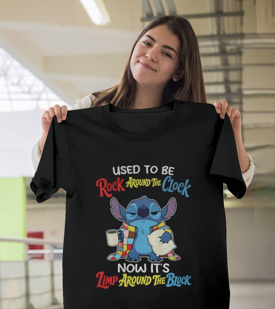 Stitch Used To Be Rock Around The Now It's Limp Around The Block T-Shirt