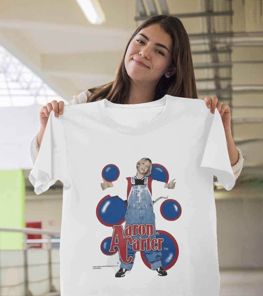 Aaron Carter 90s Overalls Style Pop Music Nostalgia T-Shirt