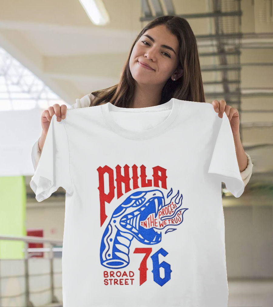 Phila 76 Broad Street In The Process We Trust Serpent T-Shirt