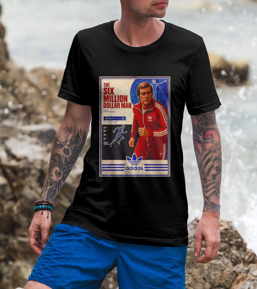 The Six Million Dollar Man Adidas Bionic Performance Originals T-Shirt