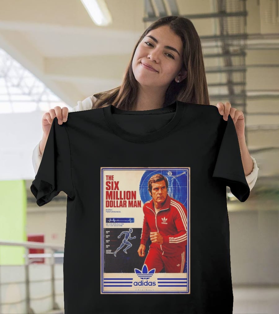 The Six Million Dollar Man Adidas Bionic Performance Originals T-Shirt