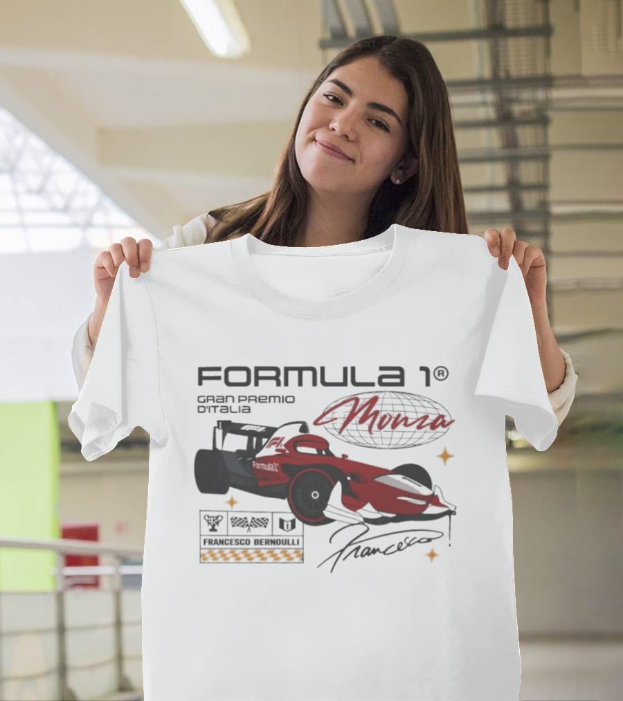 Formula 1 Gran Premio D'Italia Francesco Bernoulli Pixar Cars T-Shirt