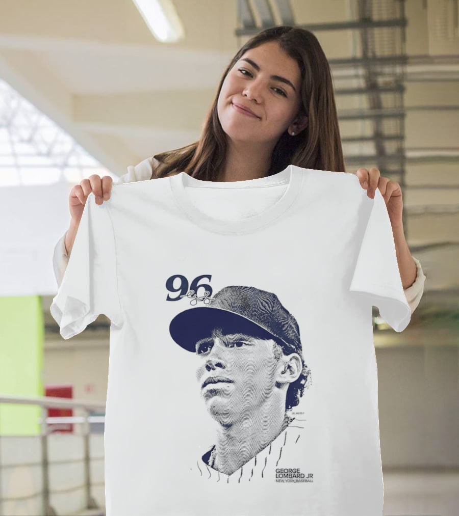 George Lombard Jr. 96 New York Yankees Baseball Lineage Series T-Shirt