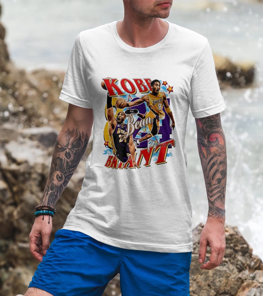 Kobe Bryant Bean Los Angeles Lakers 24 Dedication T-Shirt