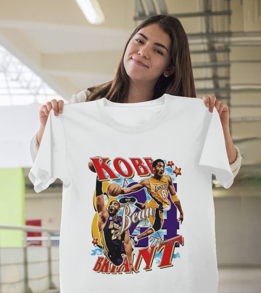 Kobe Bryant Bean Los Angeles Lakers 24 Dedication T-Shirt