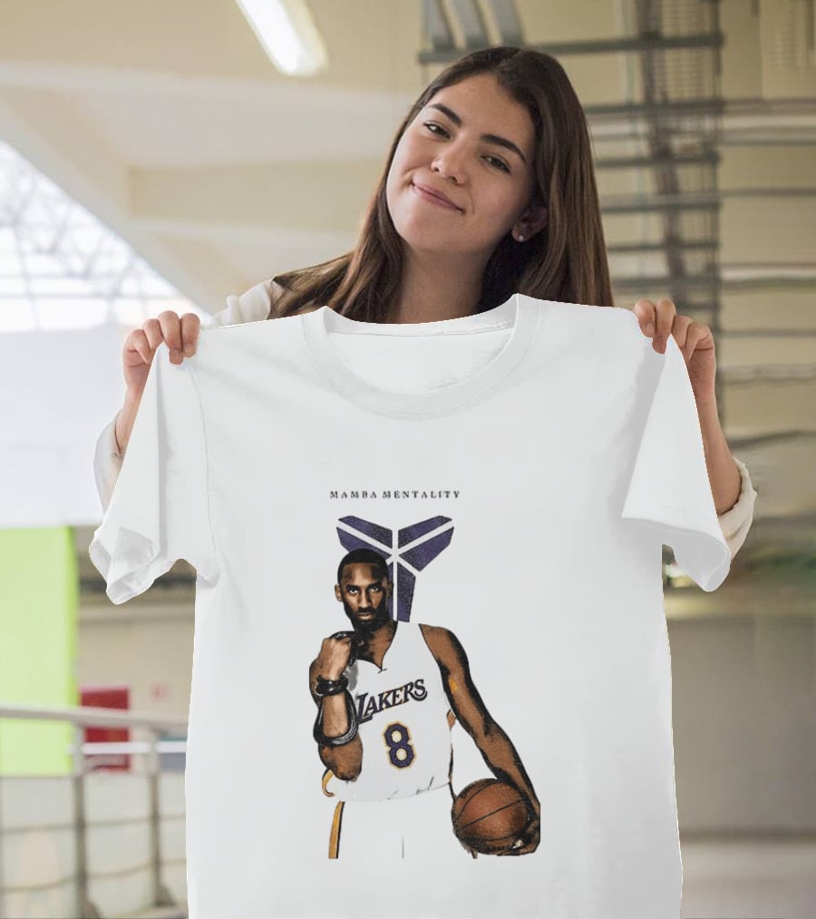 Kobe Bryant Mamba Mentality Los Angeles Lakers 8 Basketball Player T-Shirt