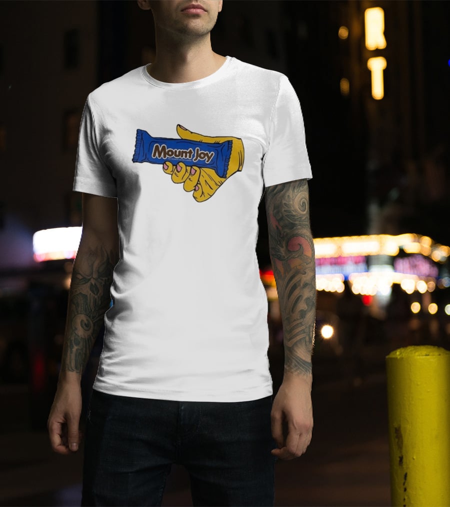 Mount Joy Candy Wrapper Hand Holding T-Shirt