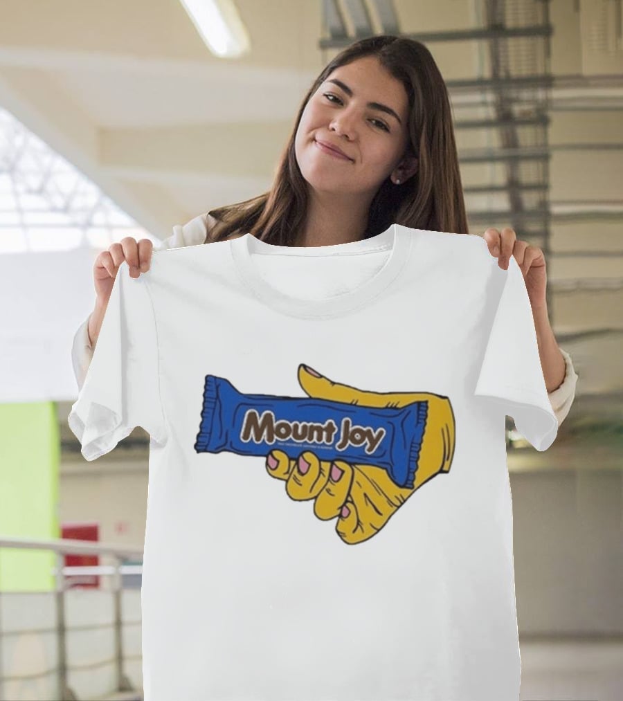 Mount Joy Candy Wrapper Hand Holding T-Shirt