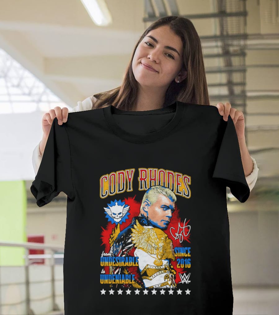 Cody Rhodes Unbreakable Since 2008 WWE Star Signature T-Shirt