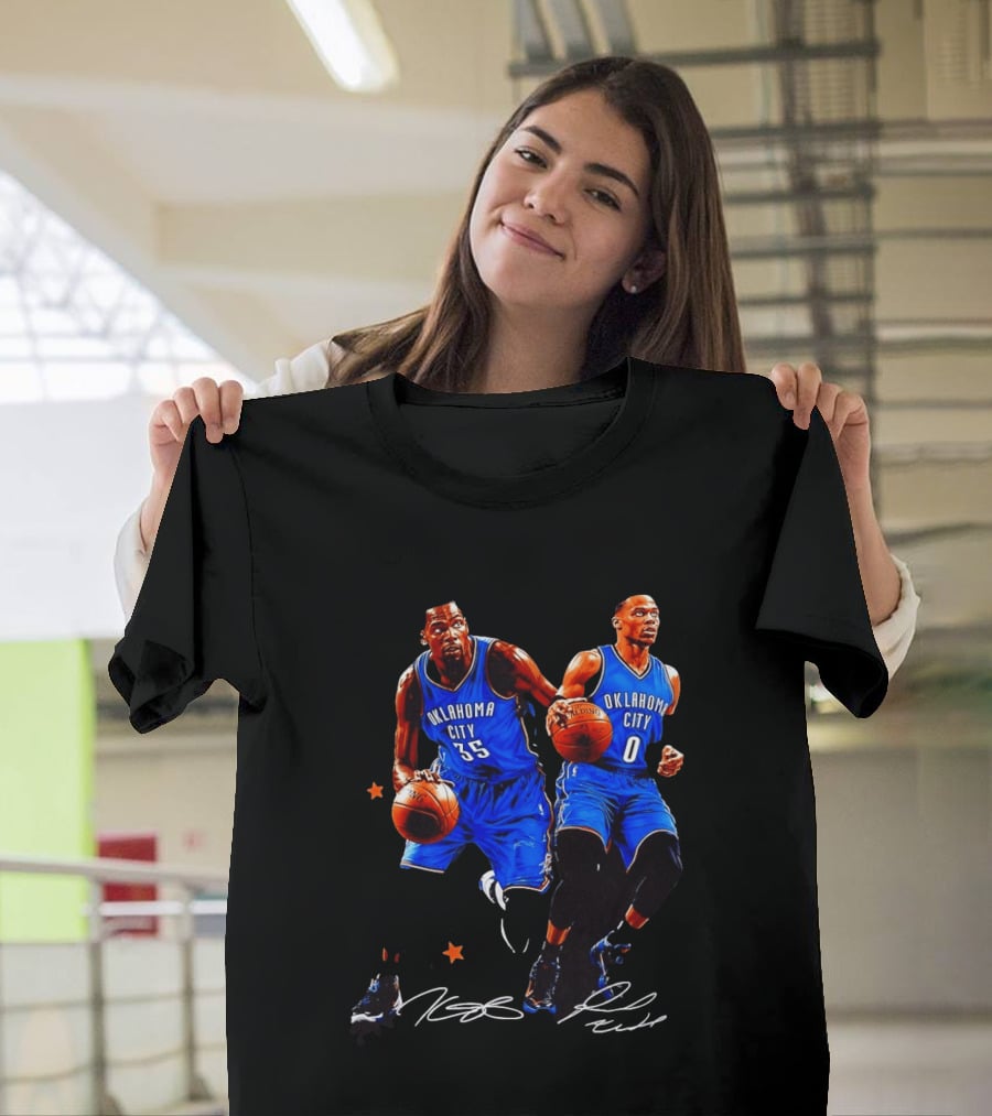 Russell Westbrook Kevin Durant Oklahoma City Thunder NBA 35 0 T-Shirt