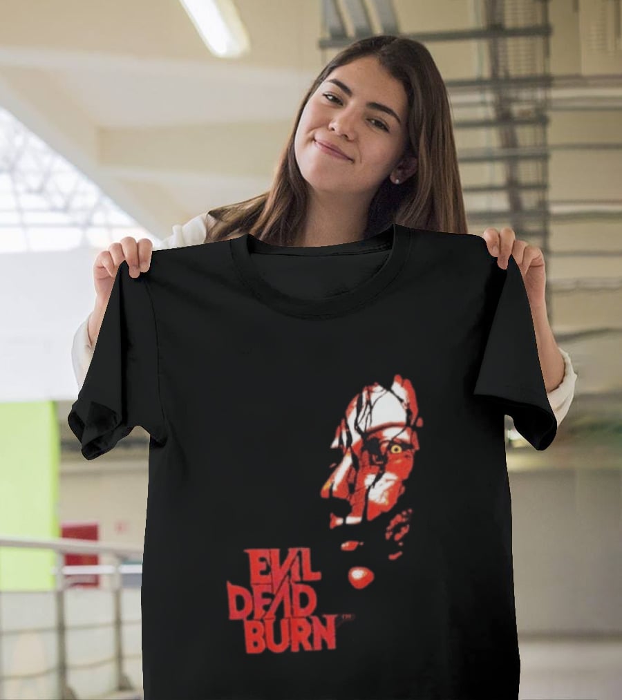 Halloween Horror Nights 2026 Evil Dead Burn Face Red T-Shirt