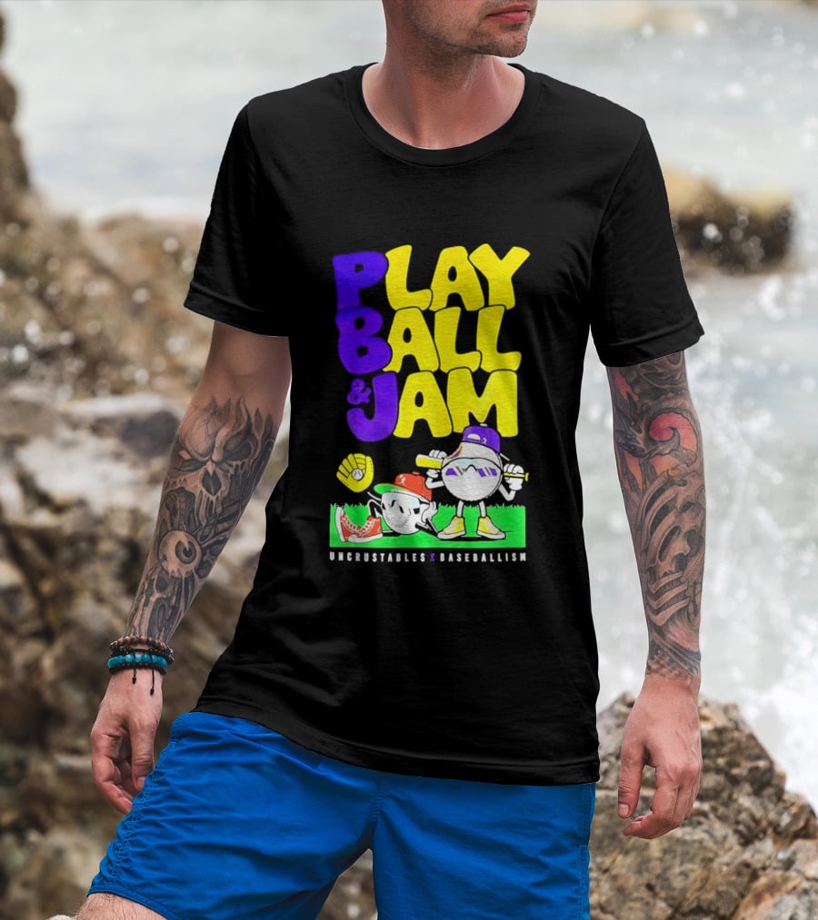 Play Ball Jam Uncrustables Baseball Fun T-Shirt