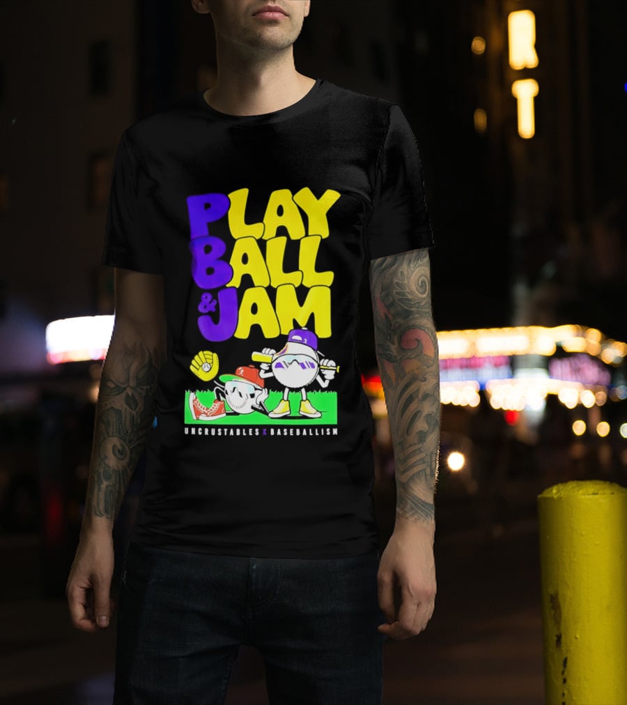 Play Ball Jam Uncrustables Baseball Fun T-Shirt